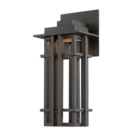 Dweled Nest 16in LED Indoor and Outdoor Wall Light 3000K in Bronze WS-W267